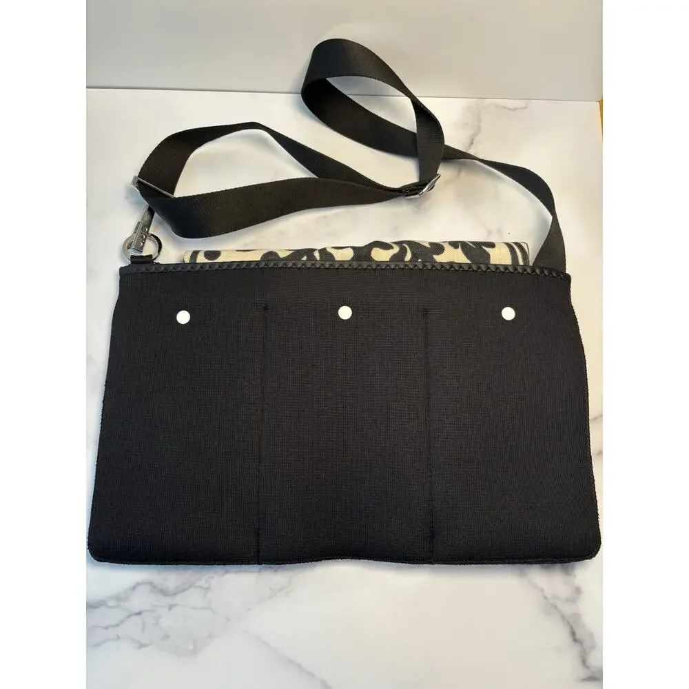 Shootsac Professional Camera Lens Crossbody Shoulder Bag Black/White Neoprene